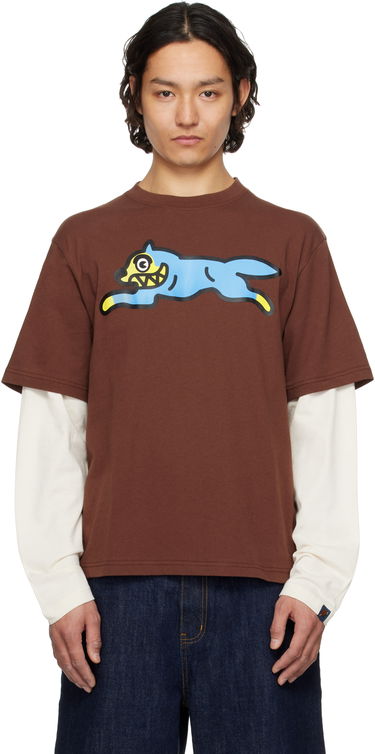 Tričko BBC IceCream ICECREAM Running Dog Layered Long Sleeve T-Shirt Hnedá | IC25138, 0