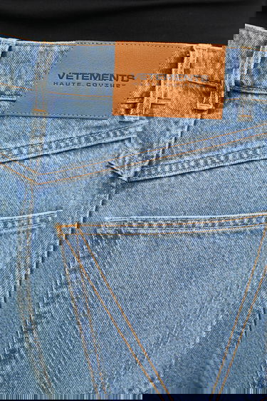 Džínsy VETEMENTS O-Leg High Waist Wide Leg Jeans Modrá | UH76DP400LB3, 3