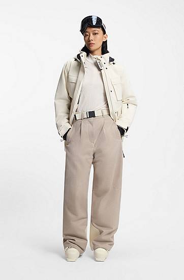 Parka BOSS Ski water-repellent parka jacket Biela | 50544369, 1