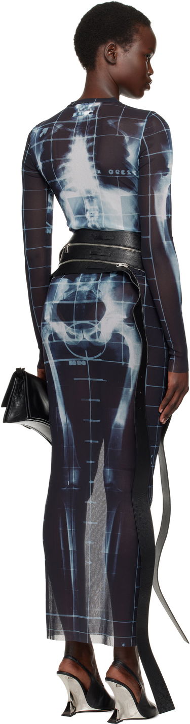 Šaty Jean Paul Gaultier Jean Paul Gaultier 'The Squeletor' Mesh Maxi Dress Modrá | 25/33-F-RO309-T580-005956, 2
