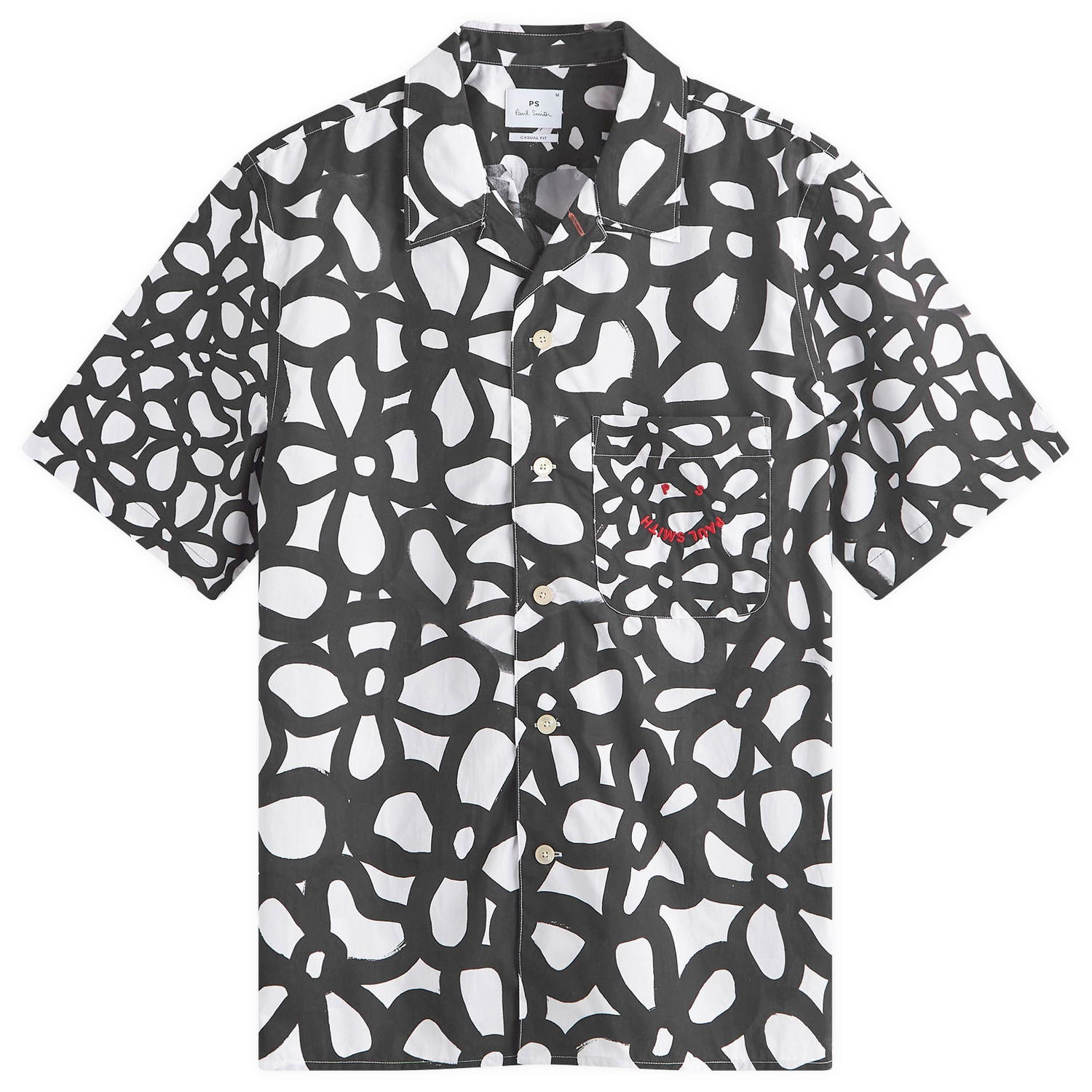 Košeľa Paul Smith Paul Smith Flower Vacation Shirt, Size Large Biela | M2R-179XM-N22178-1, 1
