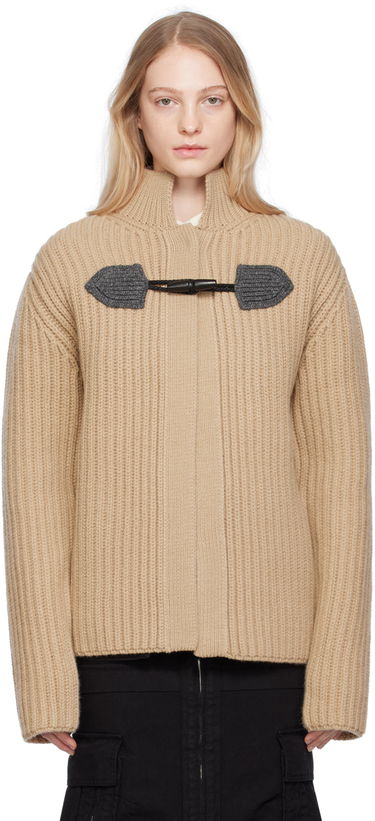 Sveter We11done We11done Duffle Knit Cardigan Béžová | WD-KC3-23-655-U-BG, 0