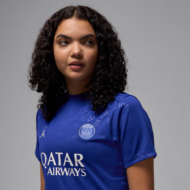 Dres Jordan Dri-FIT Paris Saint-Germain Academy Pro Pre-Match Short Sleeve Football T-Shirt Modrá | HJ3194-455, 2