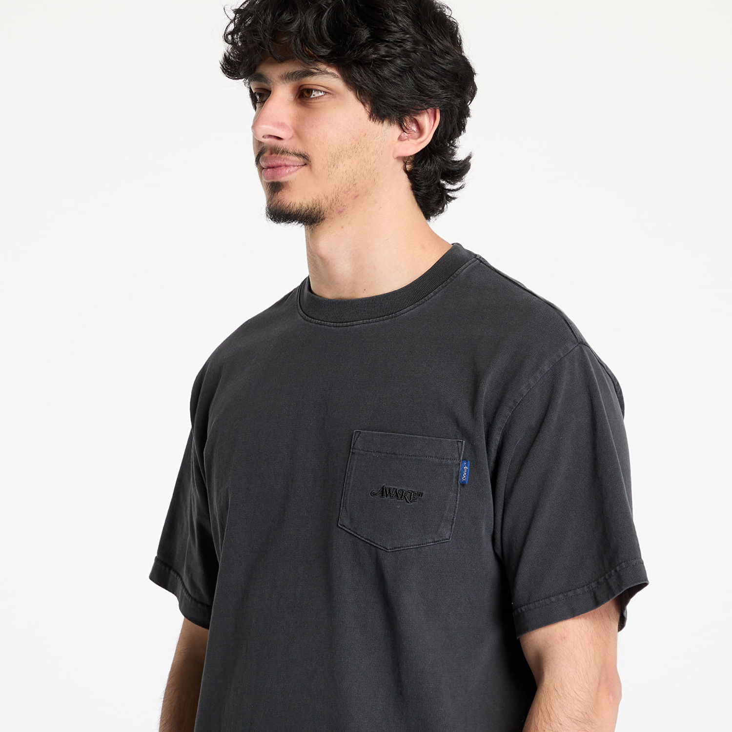 Tričko Awake NY Awake NY Pocket Short Sleeve T-Shirt Čierna | AWK-SP25-TP011-BLK, 1