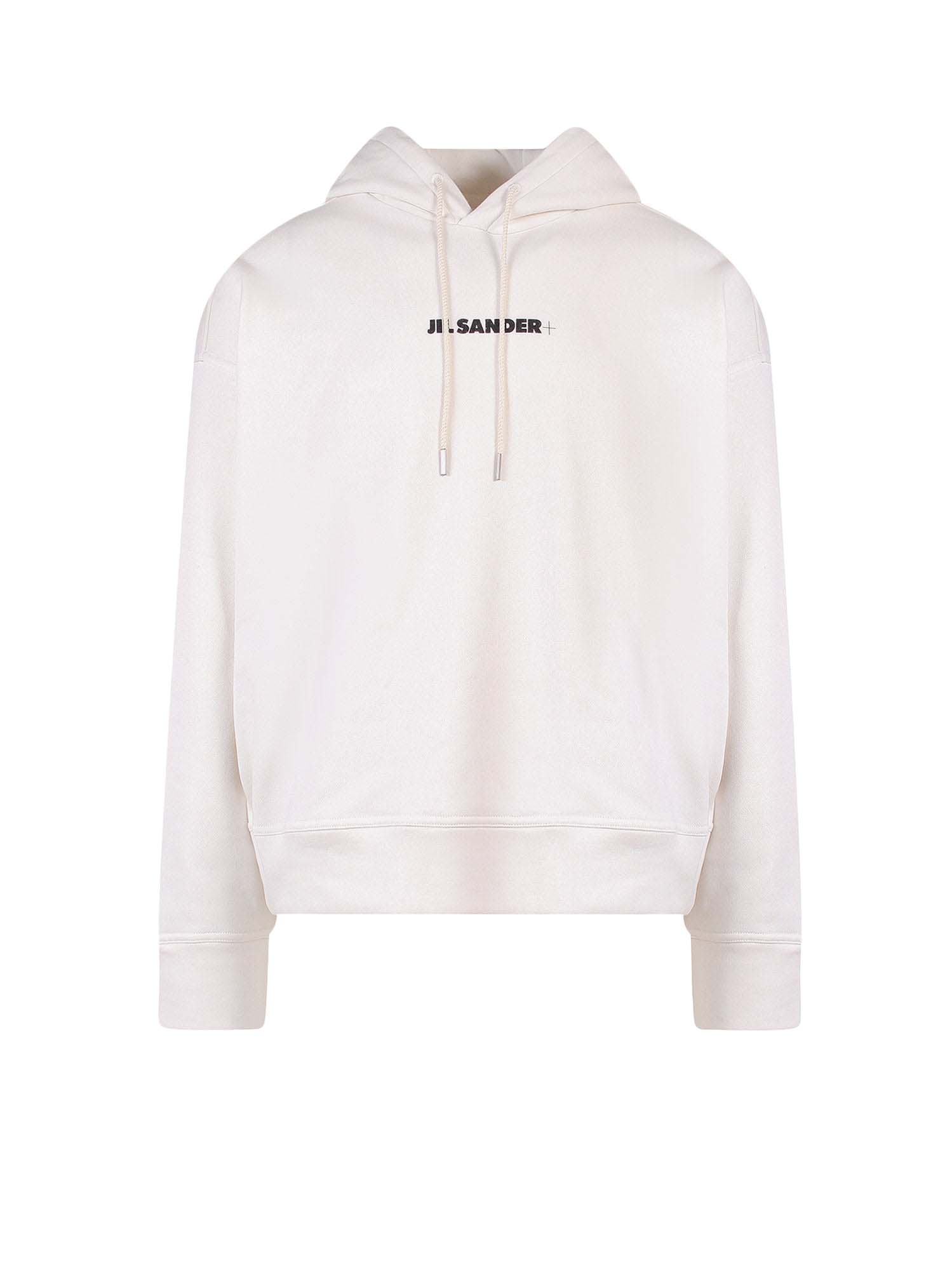 Mikina Jil Sander Cotton Frontal Logo Hoodie Biela | J47GU0002J45050#102, 0
