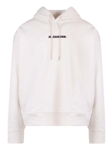 Mikina Jil Sander Cotton Frontal Logo Hoodie Biela | J47GU0002J45050#102