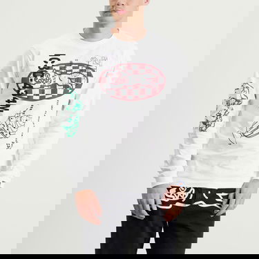 Tričko BBC IceCream Multi Graphic Long Sleeve T-Shirt, Size Large Biela | IC25355-WHT, 2