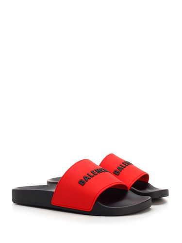 Tenisky a topánky Balenciaga Pool Slide Blood Red Black Červená | 565826W1S8A6410, 1