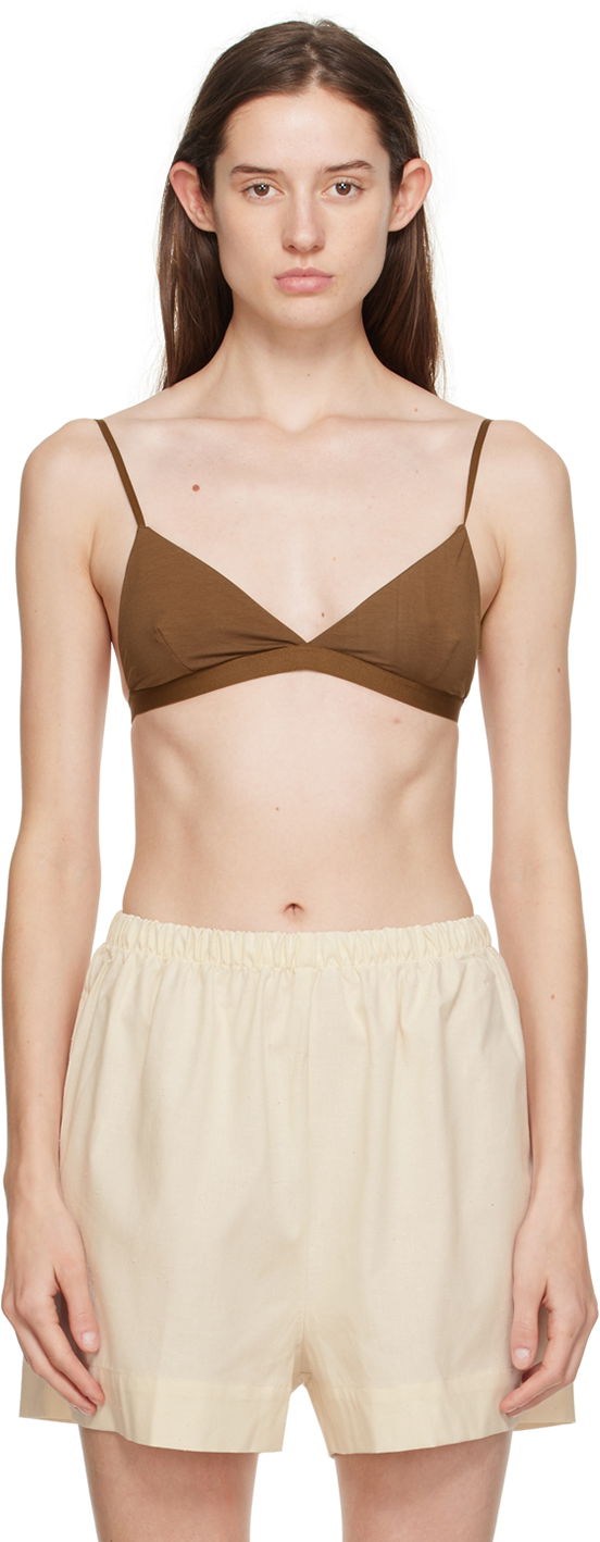 Podprsenka Baserange Baserange Mississippi Triangle Bra Hnedá | BRMI-BL-000, 0