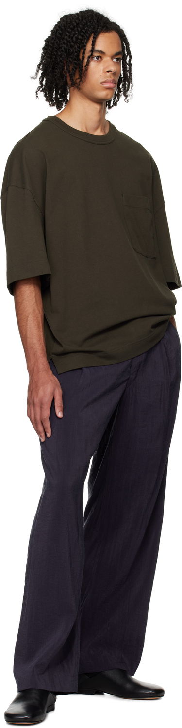 Tričko LEMAIRE Lemaire Short Sleeve T-Shirt With Pocket Zelené | TO1290 LJ1022, 3
