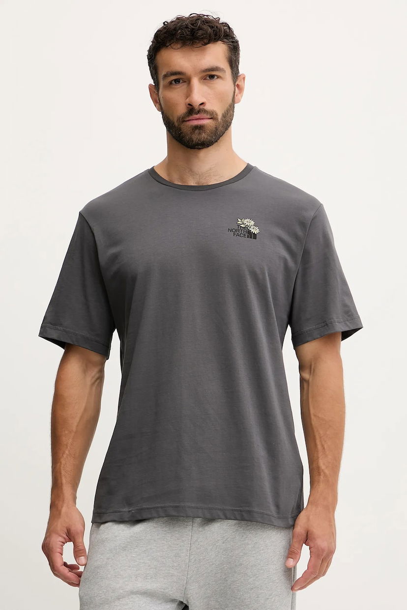 Tričko The North Face Flower Dome Short Sleeve Graphic T-Shirt Šedá | NF0A8EGXRHI1