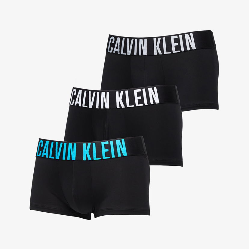 Boxerky CALVIN KLEIN Microfiber Stretch Low Rise Trunk 3-Pack Multicolor Čierna | 000NB3611A VVL