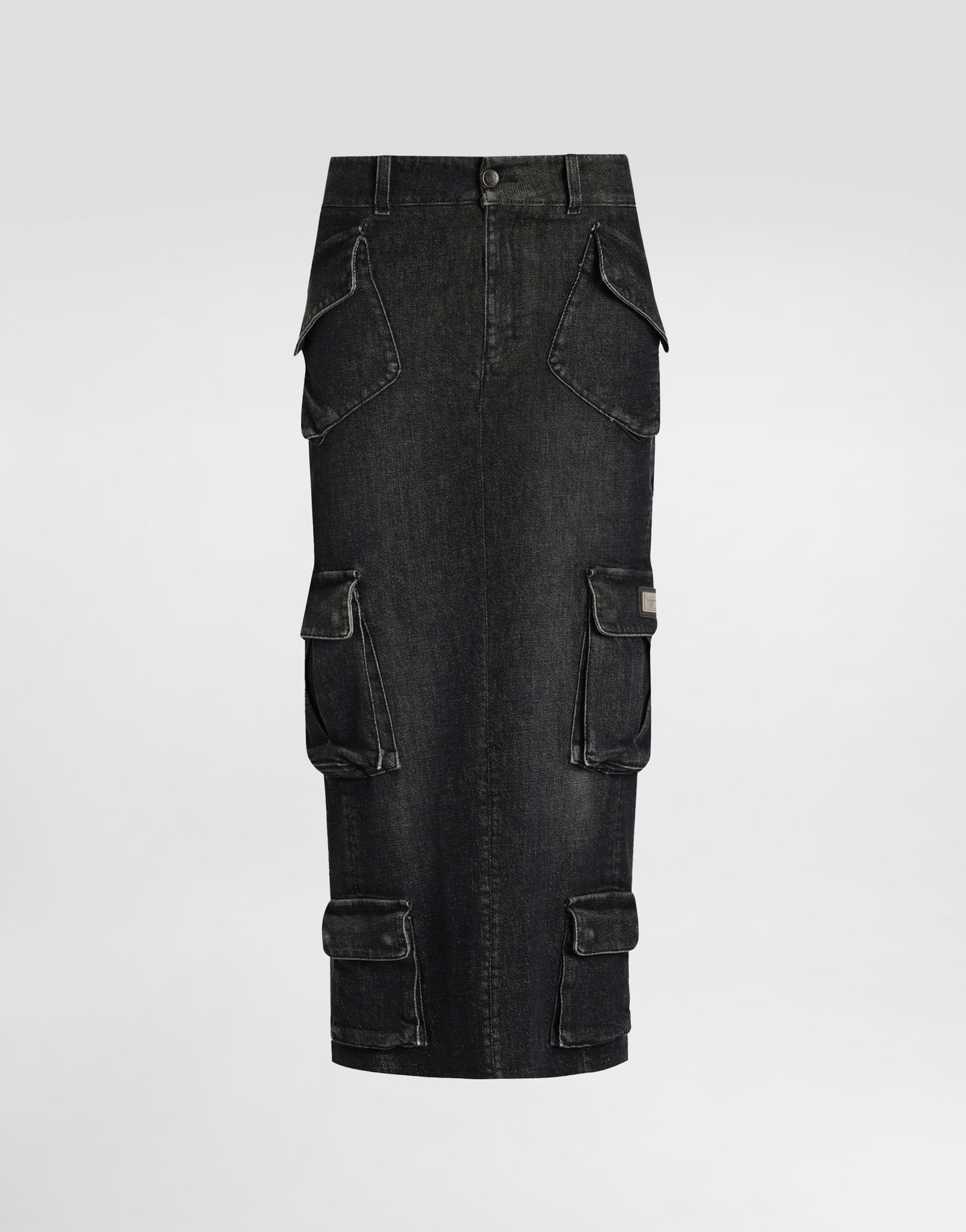 Sukňa Dolce & Gabbana Dolce & Gabbana Denim Cargo Midi Skirt Čierna | F4DCSDG8OS4S9001, 0