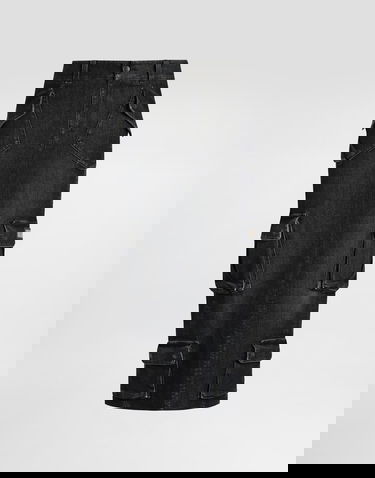 Sukňa Dolce & Gabbana Dolce & Gabbana Denim Cargo Midi Skirt Čierna | F4DCSDG8OS4S9001, 0