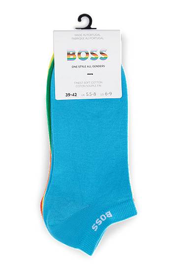 Ponožky BOSS Five-Pack of BOSS Ankle Socks with Branded Cuffs Rôznofarebný | 50473144, 1