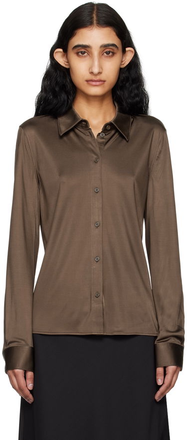 Košeľa Helmut Lang Slim Fit Shirt Hnedá | O02HW515, 0