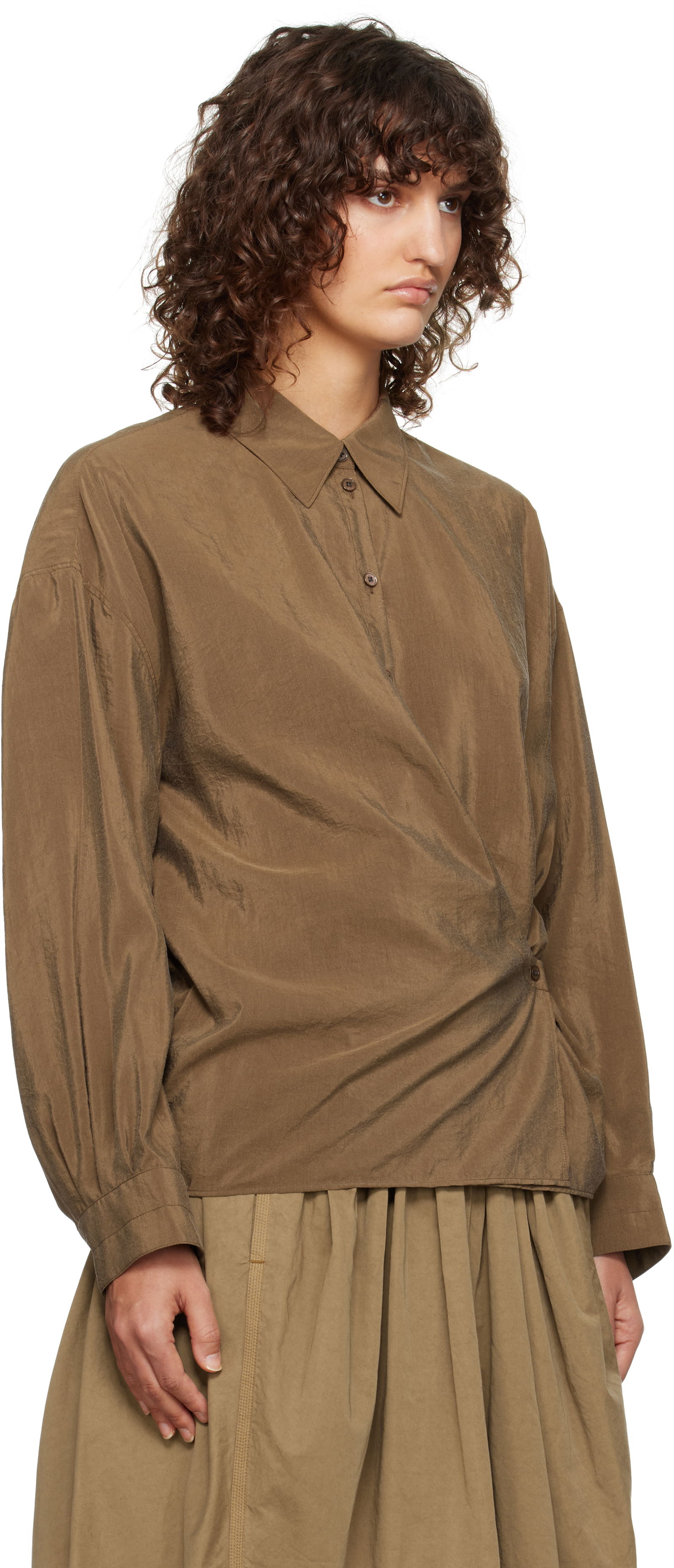 Lemaire Straight Collar Twisted Shirt