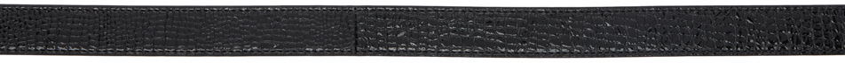 Opasok Tom Ford TOM FORD Printed Lizard Angled Buckle Belt Čierna | TB286-LGO050X, 1