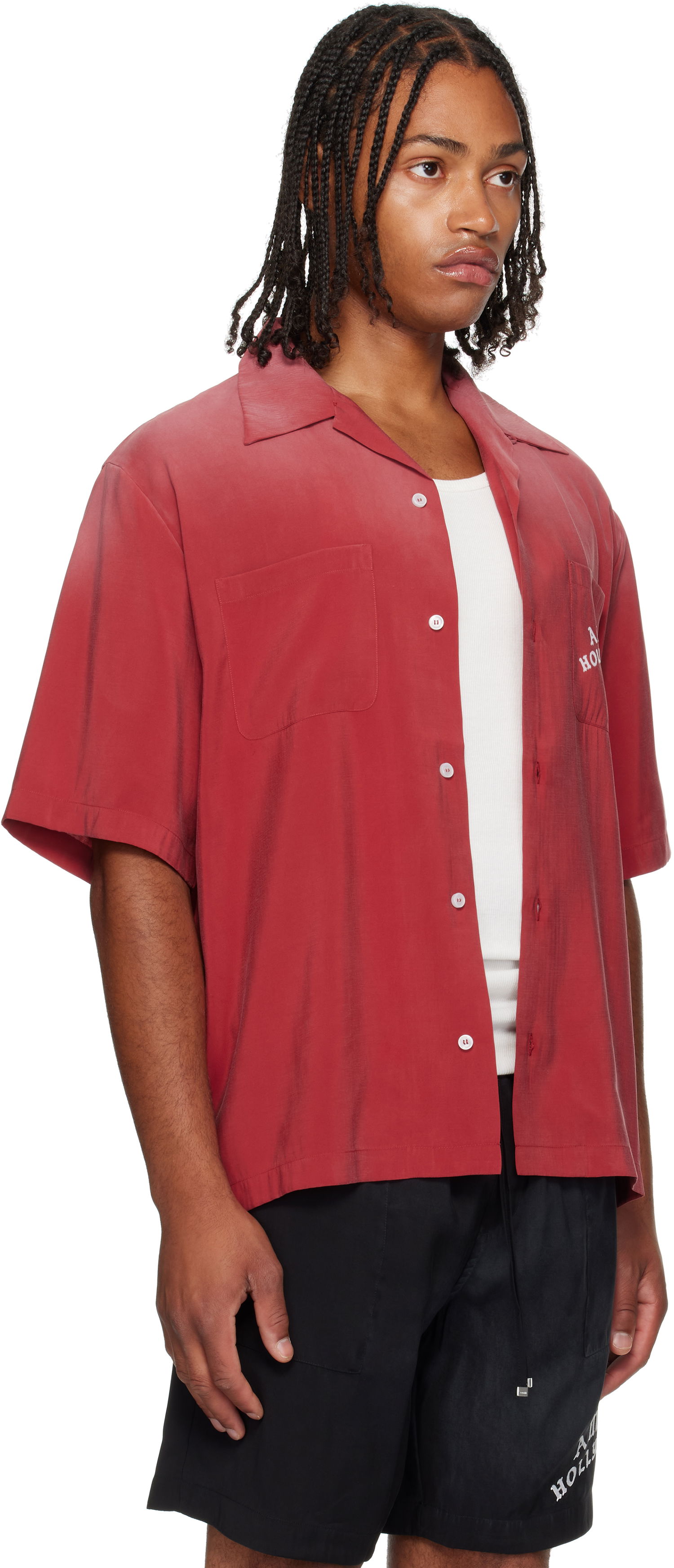 Košeľa AMIRI AMIRI Hollywood Bowling Shirt Červená | AMSTCA1154, 1