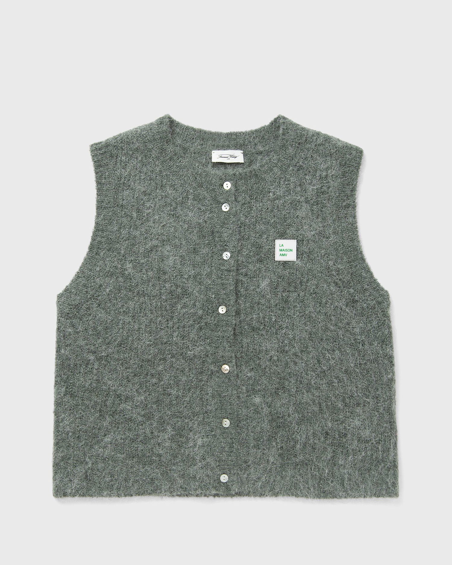 Sveter American Vintage American Vintage EAST Vest Zelené | EAST19MCE25-TORTUE-CHINE, 0