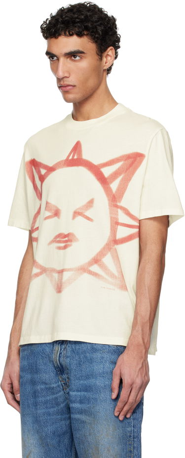 Tričko OUR LEGACY Our Legacy Box Sun Graphic T-Shirt Béžová | M2256BSS, 3
