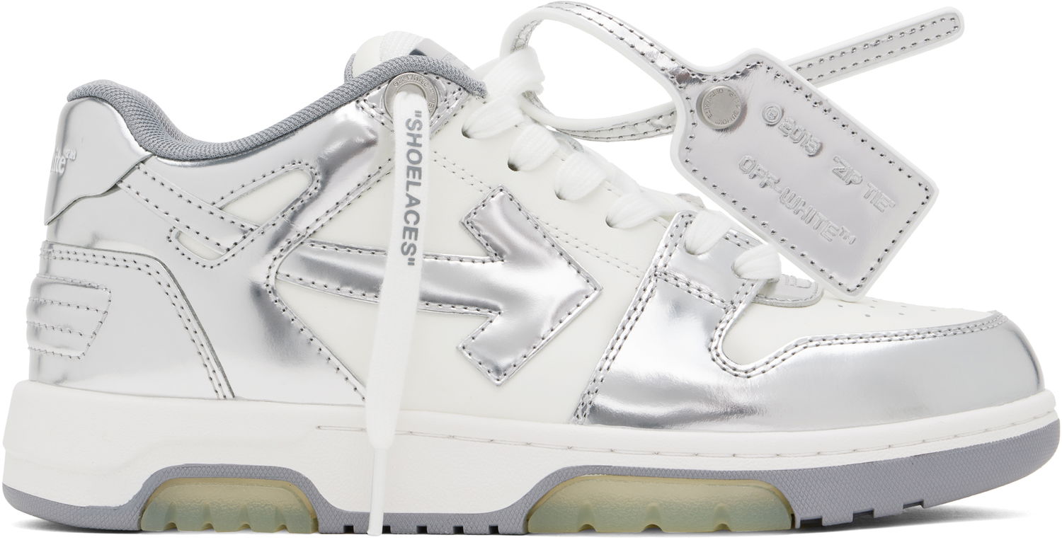 Tenisky a topánky Off-White Out Of Office Mirror Leather Šedá | OMIA189F24LEA00E0172, 0