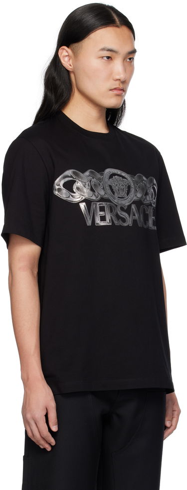 Tričko Versace Versace Medusa On Chain T-Shirt Biela | 1013302_1A13405, 4