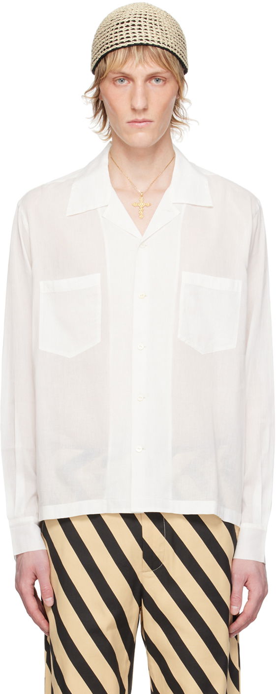 Baretka Bode Boxy Fit Shirt Béžová | MRS24SH064, 0