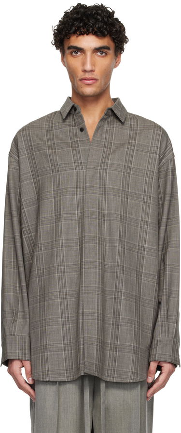 Košeľa Fear of God Fear of God Wool Relaxed Classic Plaid Shirt Šedá | FG25FW60-603HWH-293, 0