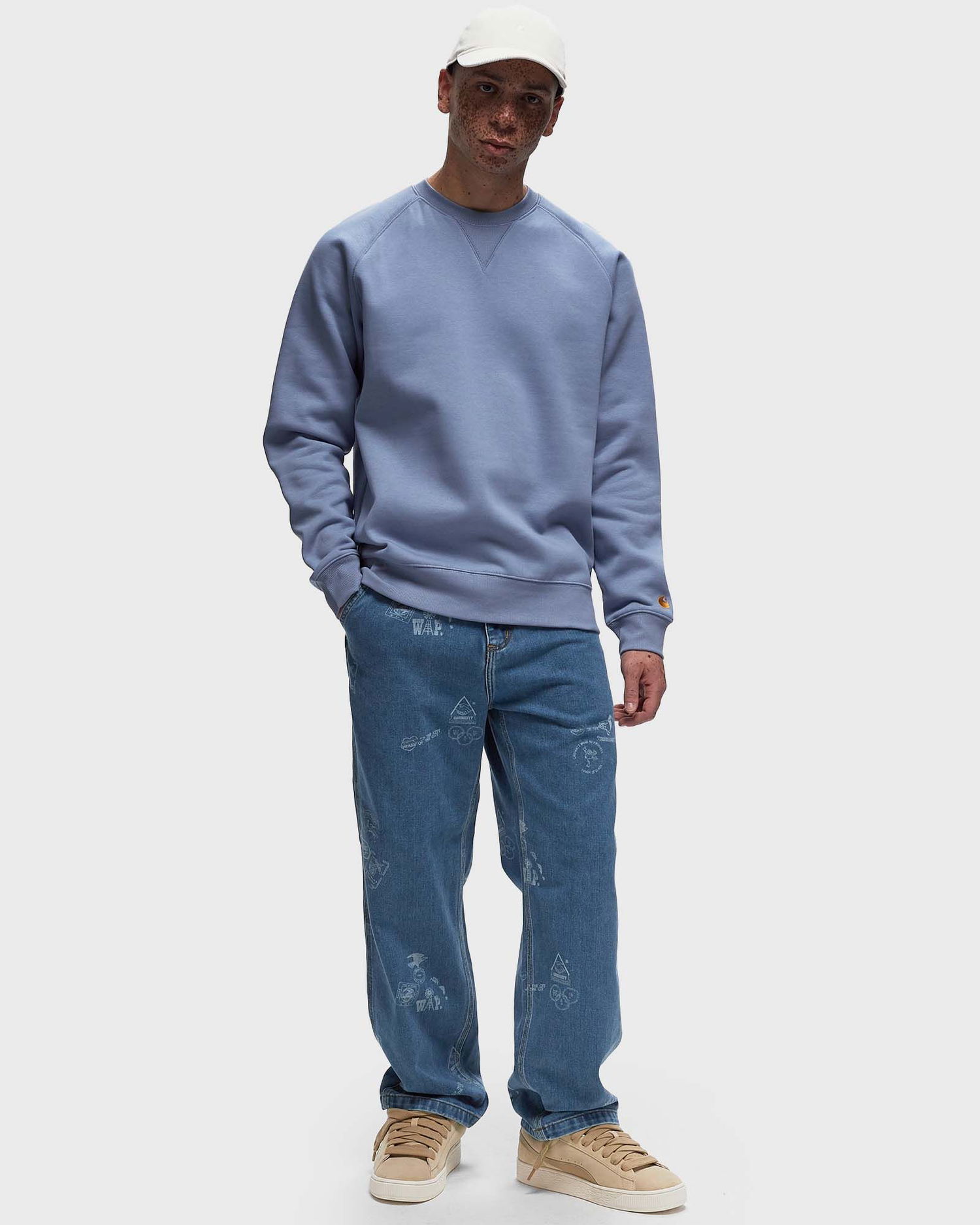 Mikina Carhartt WIP Chase Sweat Modrá | I033660-29X.XX, 1