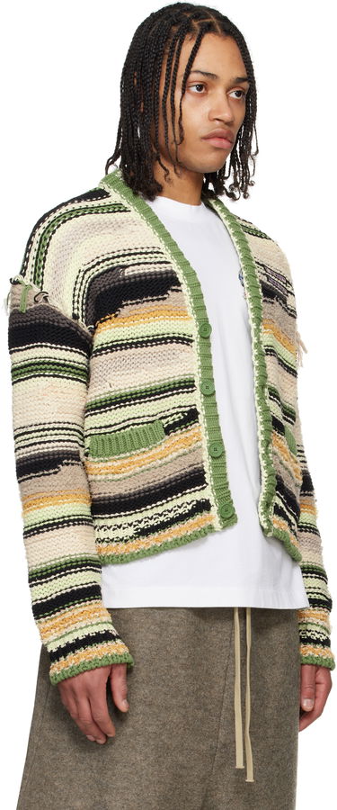Sveter Off-White Off-White Premium Quality Striped Knit Cardigan Rôznofarebný | OMHB02FS25KNI0015000, 1