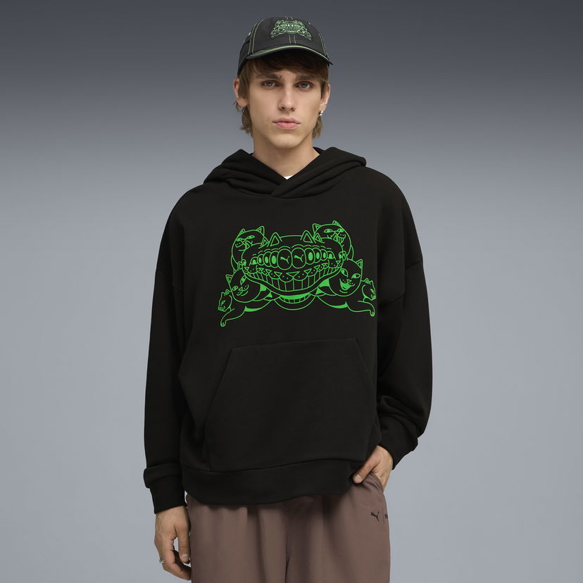 Mikina Puma PUMA x RIPNDIP Relaxed Fit Hoodie Čierna | 632414_01
