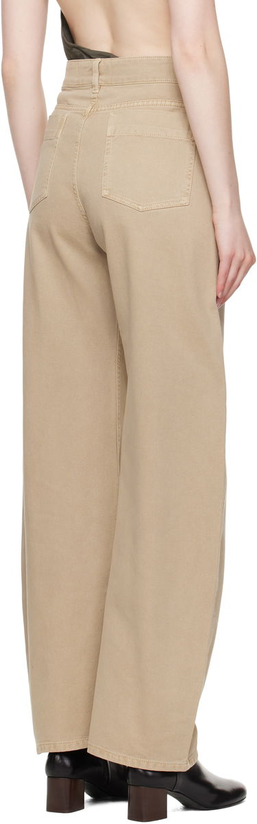 Džínsy LEMAIRE Lemaire High-Waisted Curved Jeans Béžová | PA1052 LD1042, 2