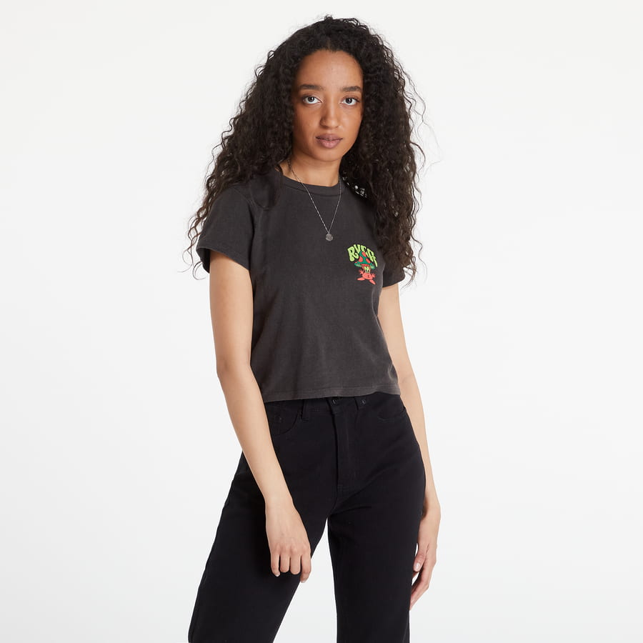 Tričko RVCA Mushtoo Slim Fit Tee Čierna | C3SSRQ-RVP2, 0