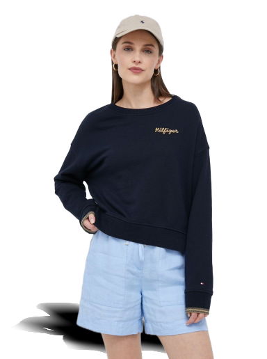 Mikina Tommy Hilfiger Crewneck Sweatshirt Navy | WW0WW38773.PPYX