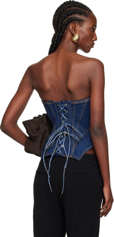 Podprsenka Vivienne Westwood Vivienne Westwood Cobrax Denim Corset Top Modrá | 15030040-W0162-, 2