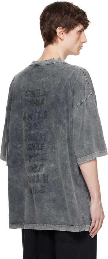 Tričko Maison MIHARA YASUHIRO Maison MIHARA YASUHIRO Bleached Smily Face Print T-Shirt Šedá | A14TS622, 2