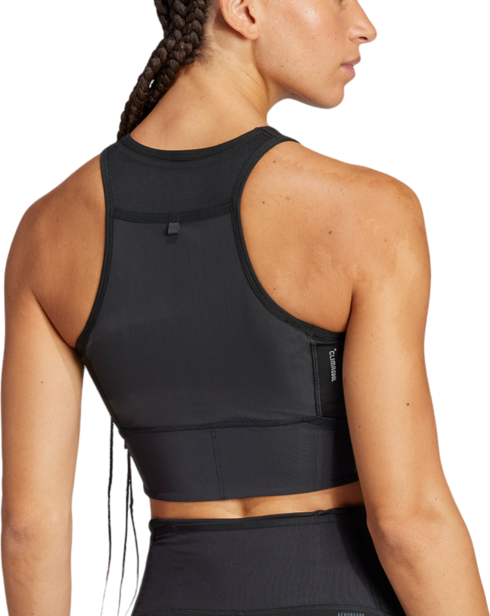 Tielko adidas Originals Adizero Crop Top Čierna | jn7162, 1