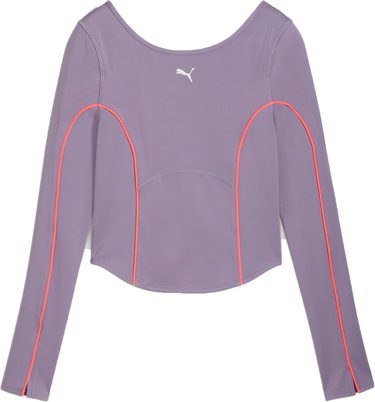 Crop Top Puma Puma CLOUDSPUN Long Sleeve Training Crop Top Fialová | 525775-30, 0