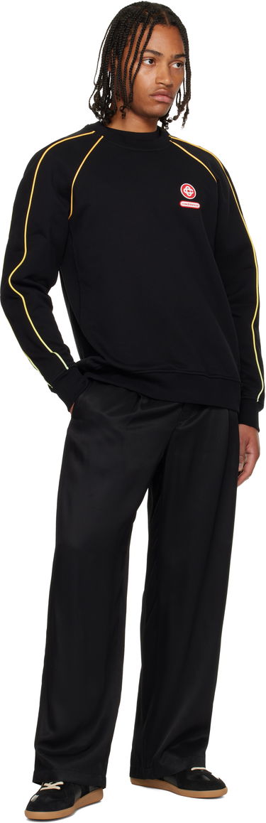 Mikina Casablanca Gradient Piping Raglan Sweatshirt Čierna | M-AW25-JTP-437-01, 3