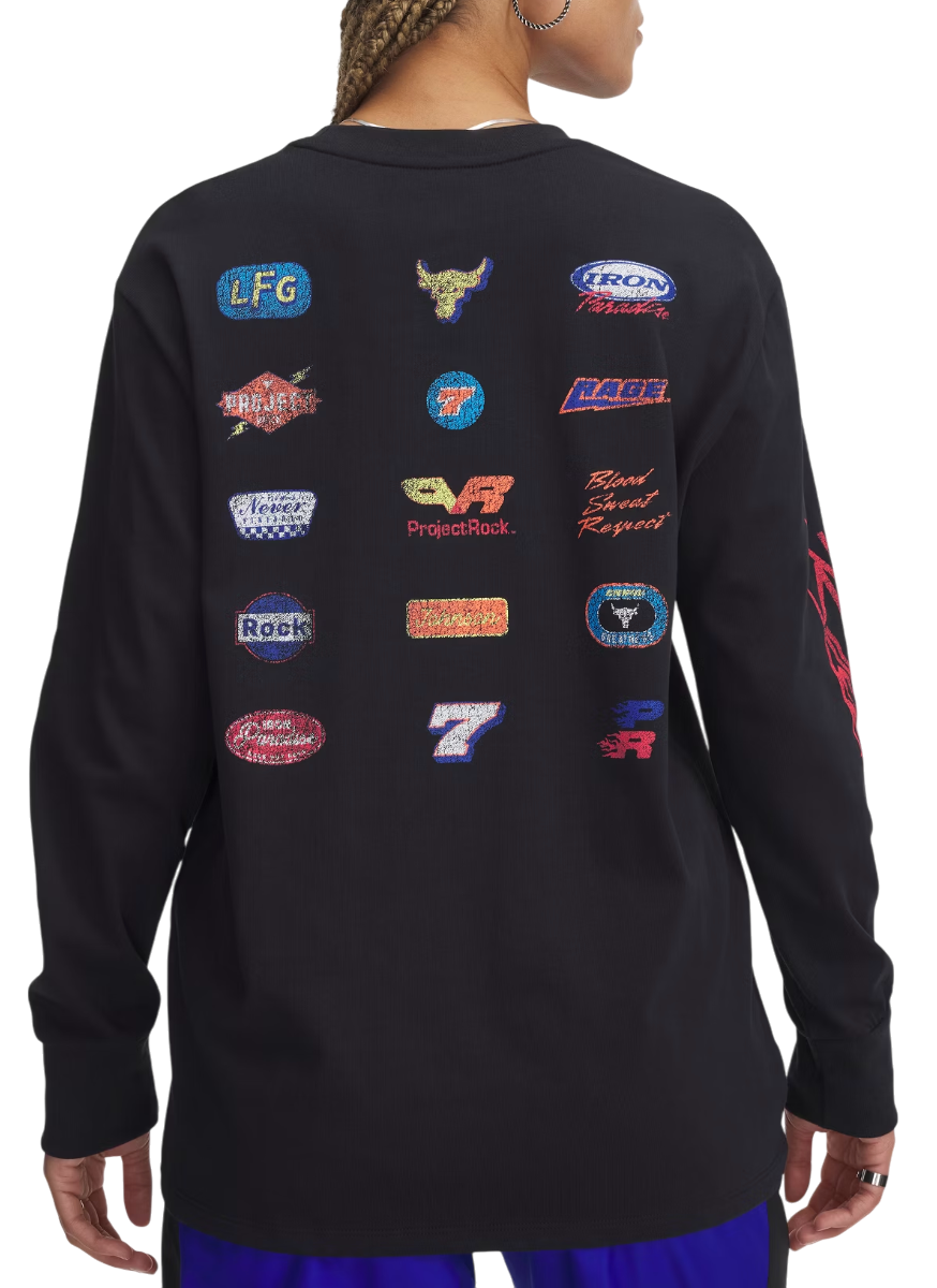 Sveter Under Armour Project Rock Long Sleeve T-Shirt Čierna | 1389700-001, 1