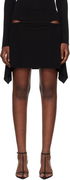 Courrèges Zipped Crepe Miniskirt