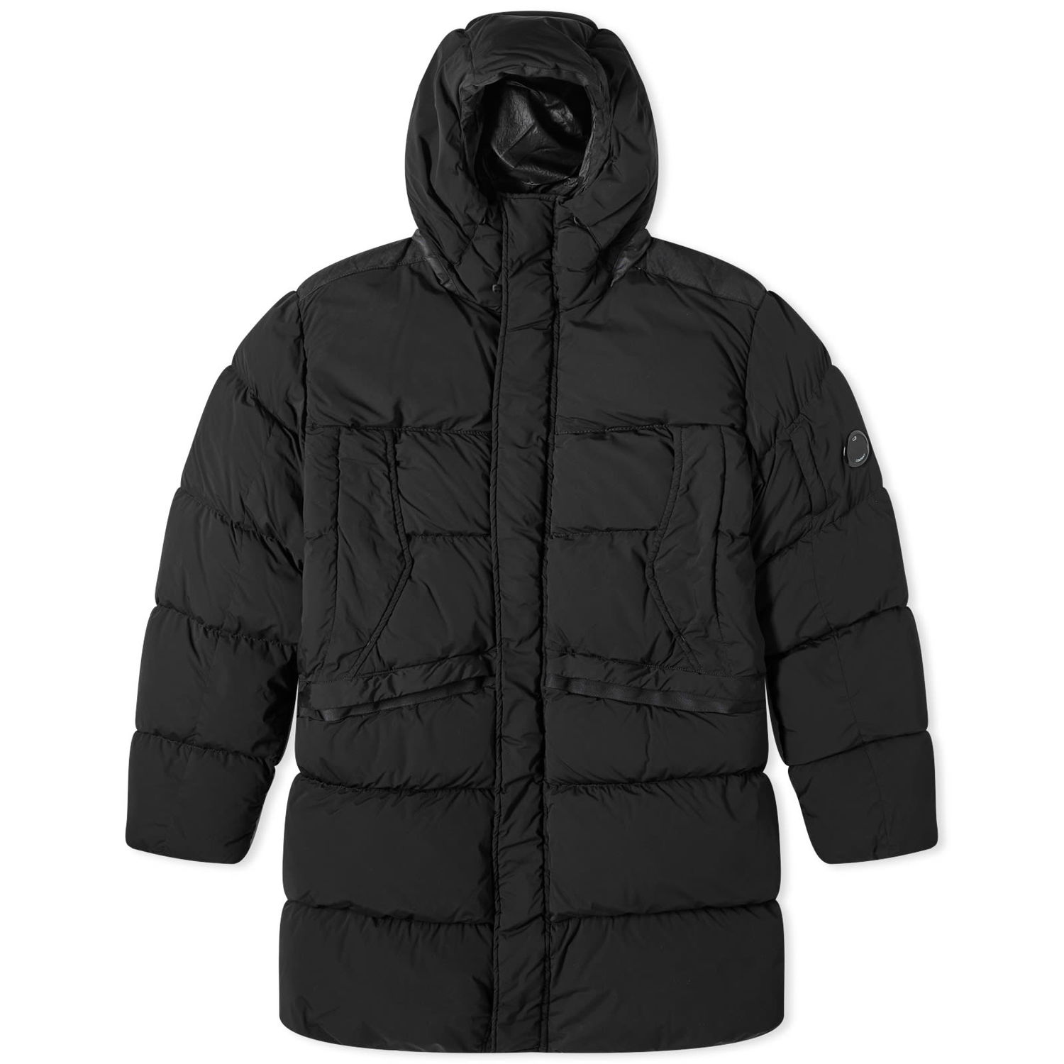 Parka C.P. Company Nycra Hooded Down Parka Čierna | 15CMOW371A-005864G-999, 0