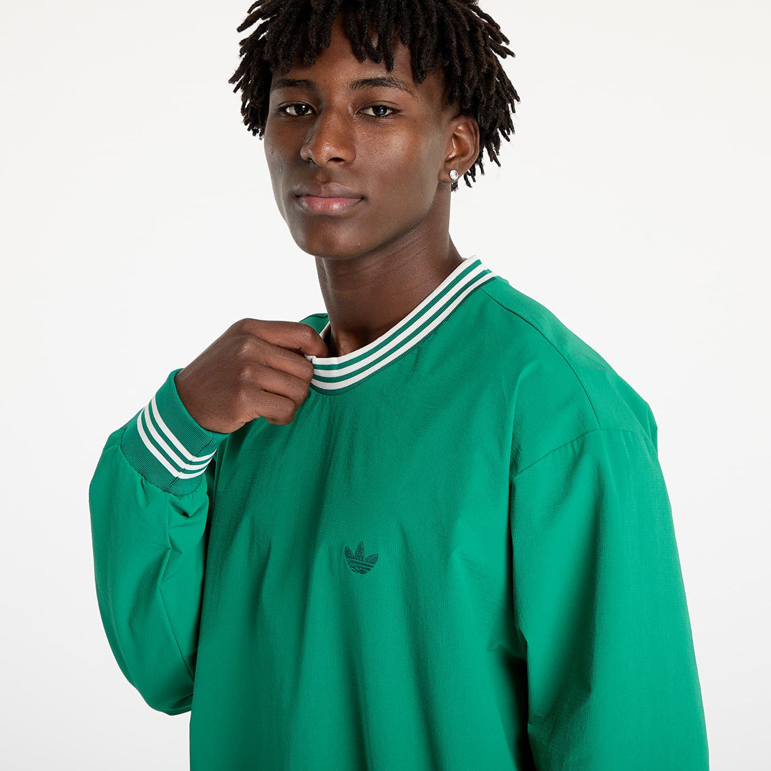 Mikina adidas Originals Rolling Links Dwr Crew Bright Green Zelené | JE9340, 1