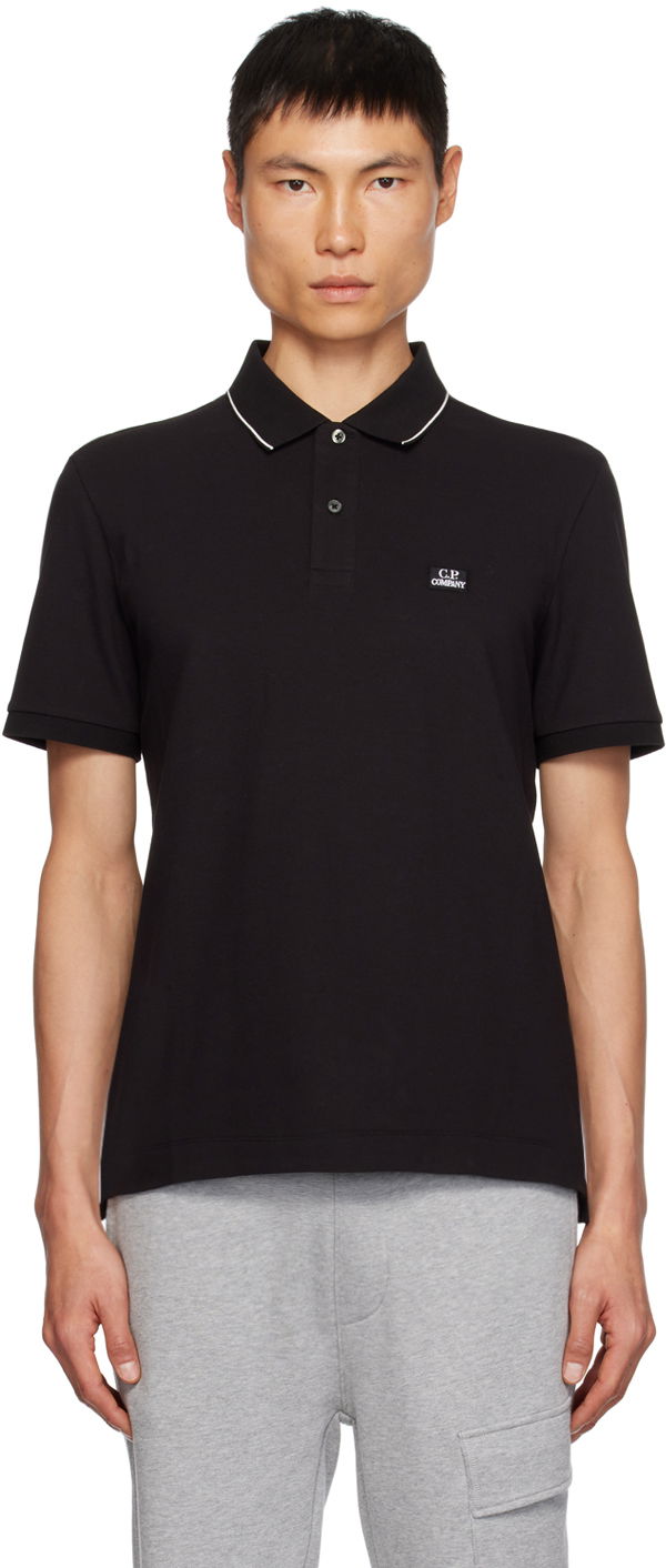 Polo tričko C.P. Company Slim-Fit Polo Tee Čierna | 15CMPL052A-005263W, 0
