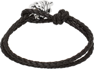 Náramok Bottega Veneta Braided Leather Bracelet Hnedá | 815938V507C1139, 3