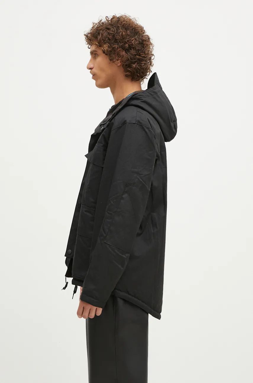 Parka Barbour Durham Wax Jacket Čierna | MWX2332, 1
