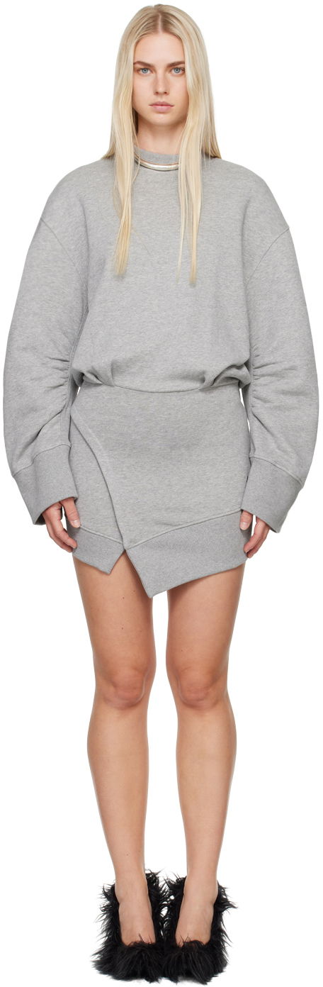 Sukňa The Attico Attico Fleece Mini Dress Šedá | 247WCA162 JF03, 0