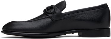 Tenisky a topánky FERRAGAMO Leather Loafers With Gancini Ornament Čierna | 768931, 2