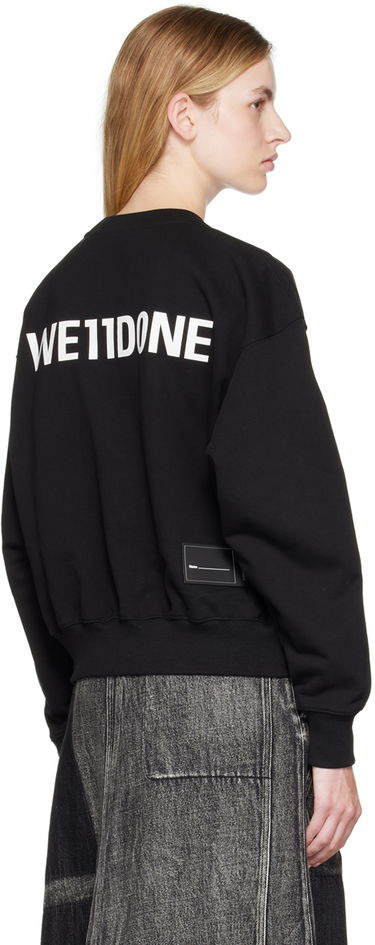 Sveter We11done Movie Collage Graphic Sweatshirt Čierna | WD-TS3-22-743-U-BK, 2